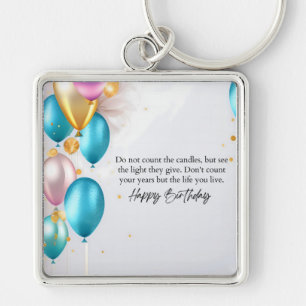 See the Light Birthday Key Ring