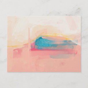 "See the Light in everything" postcard