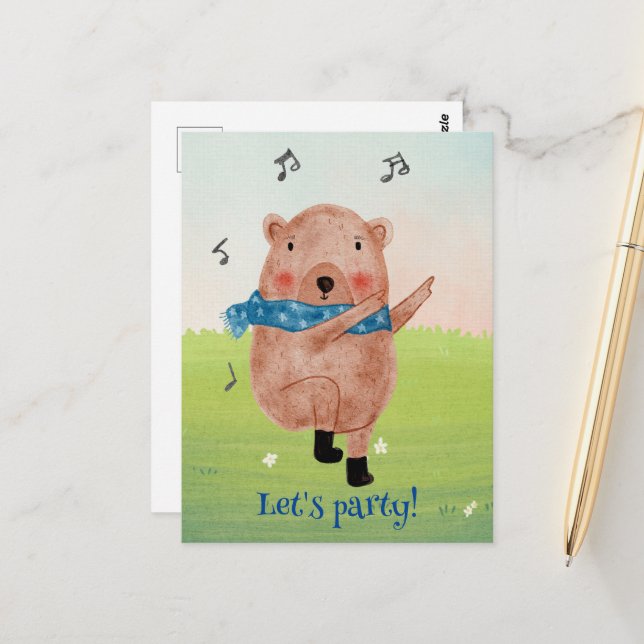 See the music, hear the dance postcard (Front/Back In Situ)