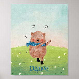 See the music, hear the dance poster