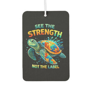 See the Strength Turtle Autism Acceptance Car Air Freshener