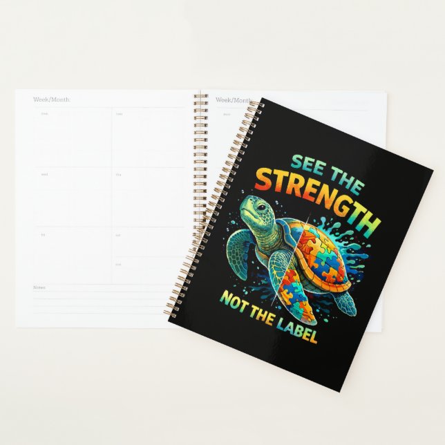 See the Strength Turtle Autism Acceptance Planner (Display)