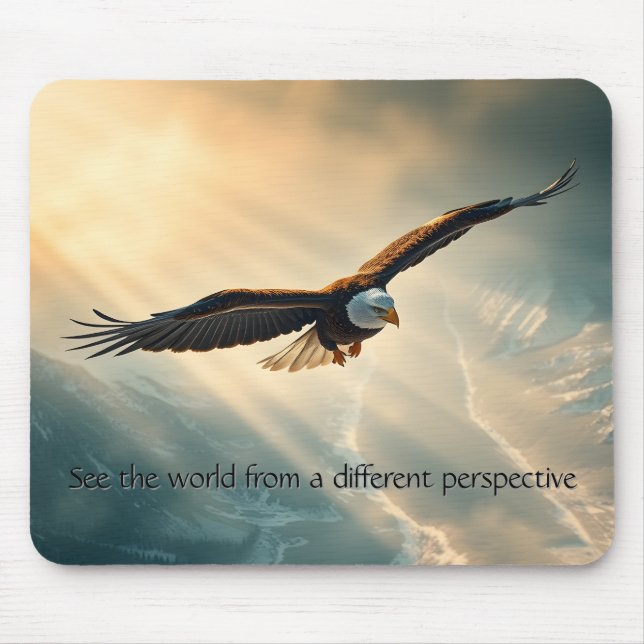 See the world from a different perspective mouse pad (Front)