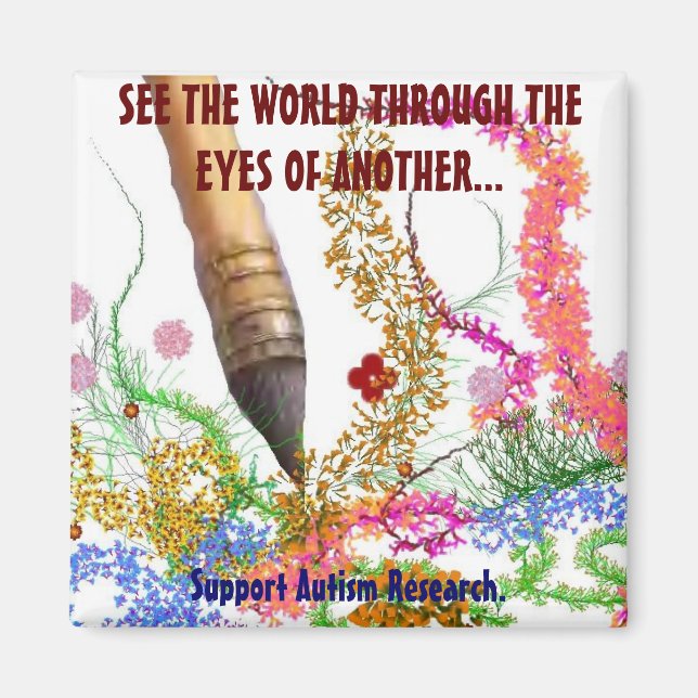 , SEE THE WORLD THROUGH THEIR EYES MAGNET (Front)