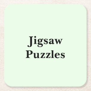 See These Jigsaw Puzzles Square Paper Coaster