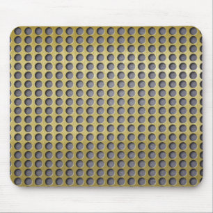 See Through Brushed Brass Mouse Pad
