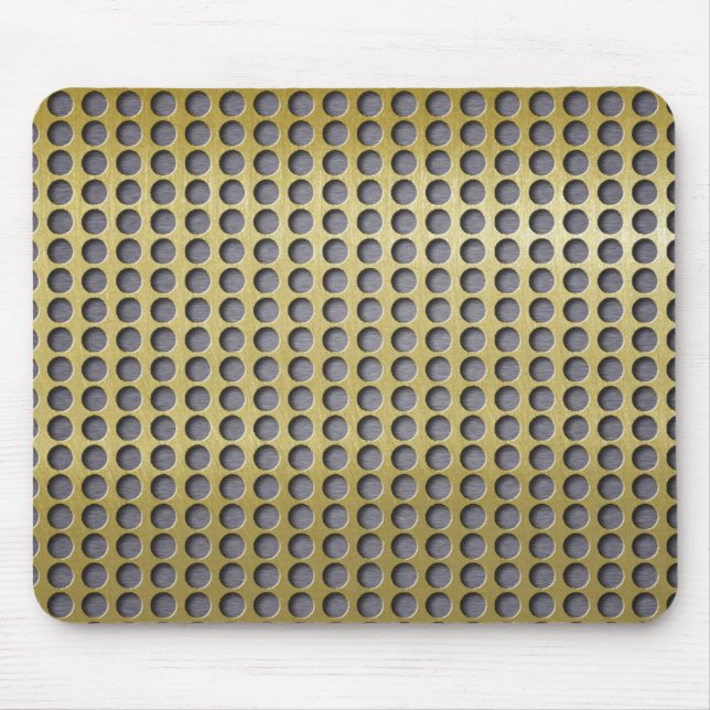 See Through Brushed Brass Mouse Pad (Front)