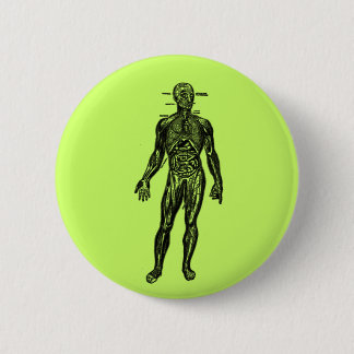 See Through Man 6 Cm Round Badge