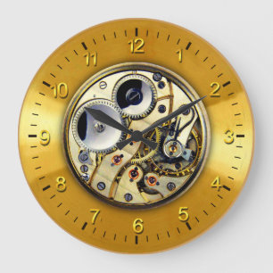See-thru Watch Mechanism Large Clock