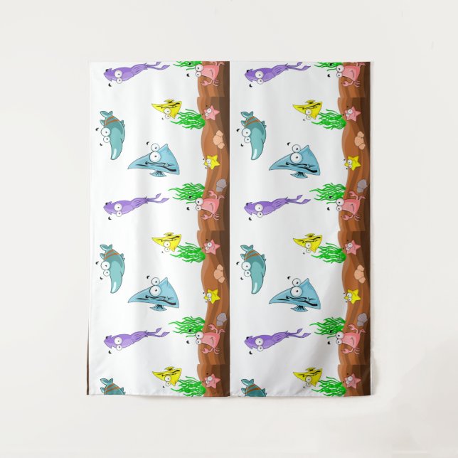 SEE WHAT'S UNDER SEA TAPESTRY (Front)