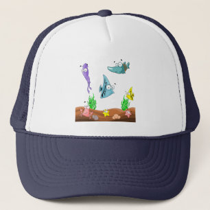SEE WHAT'S UNDER SEA TRUCKER HAT