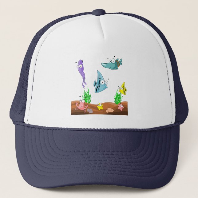 SEE WHAT'S UNDER SEA TRUCKER HAT (Front)