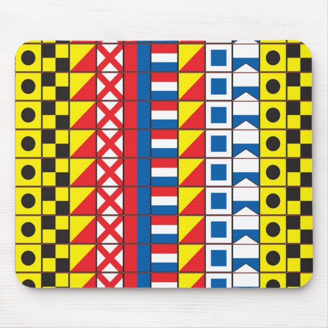 See Worthy_Signal Flags mousepad (Front)