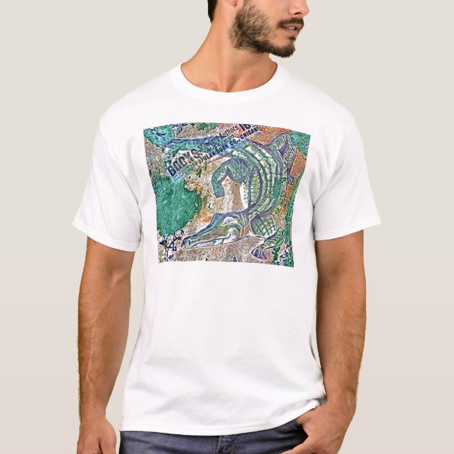 See Ya Later Gator, After Awhile Croc Mixed Media T-Shirt (Front)