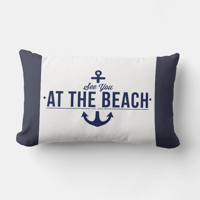 See You At The Beach Cushion (Front)