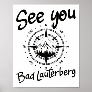 See You Hiking Bad Lauterberg Germany Vacation Ski Poster