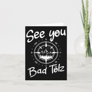 See You Hiking Bad Tölz Germany Vacation Ski Comp Card