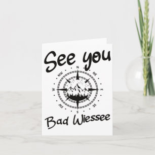 See You Hiking Bad Wiessee Germany Vacation Ski Co Card