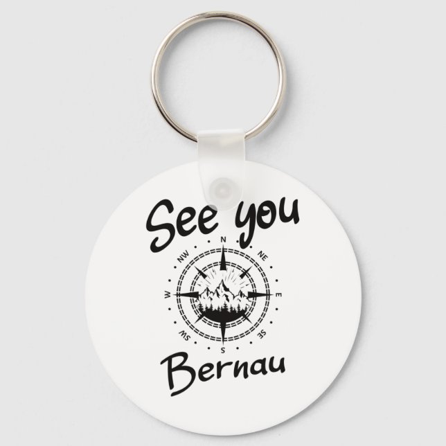 See You Hiking Bernau Germany Vacation Ski Comp  Key Ring (Front)