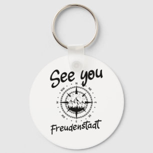 See You Hiking Freudenstadt Germany Vacation Ski C Key Ring