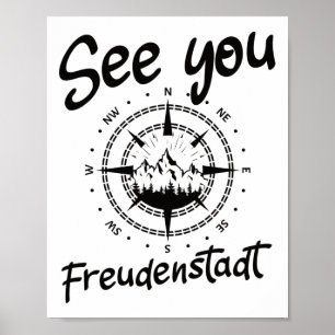 See You Hiking Freudenstadt Germany Vacation Ski C Poster