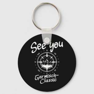 See You Hiking Garmisch-clic Germany Vacation Ski  Key Ring