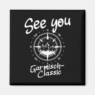 See You Hiking Garmisch-clic Germany Vacation Ski Magnet