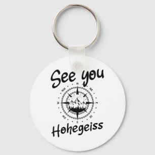 See You Hiking Hohegeiß Germany Vacation Ski Comp Key Ring