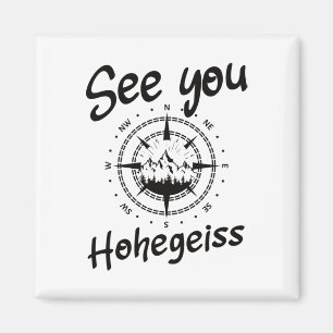 See You Hiking Hohegeiß Germany Vacation Ski Comp Magnet