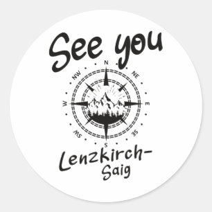 See You Hiking Lenzkirch-saig Germany Vacation Ski Classic Round Sticker