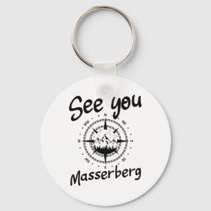 See You Hiking Merberg Germany Vacation Ski Comp Key Ring
