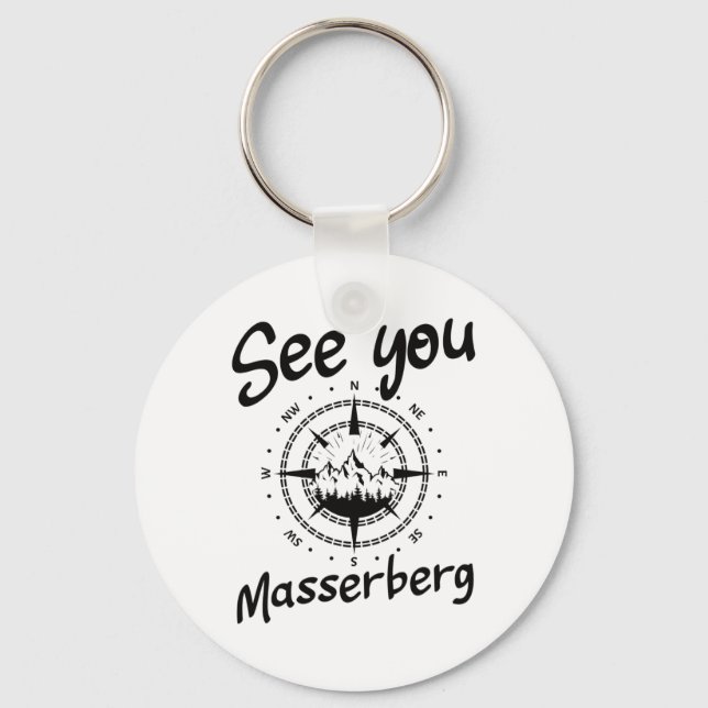 See You Hiking Merberg Germany Vacation Ski Comp  Key Ring (Front)