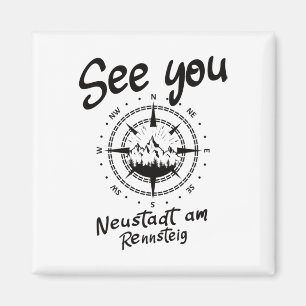 See You Hiking Neustadt Am Rennsteig Vacation Ski Magnet