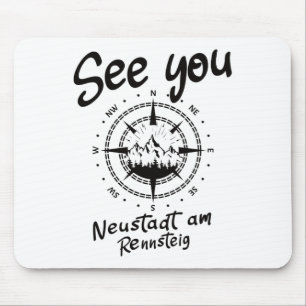 See You Hiking Neustadt Am Rennsteig Vacation Ski Mouse Pad