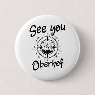 See You Hiking Oberhof Germany Vacation Ski Comp 6 Cm Round Badge