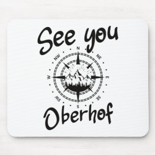 See You Hiking Oberhof Germany Vacation Ski Comp Mouse Pad