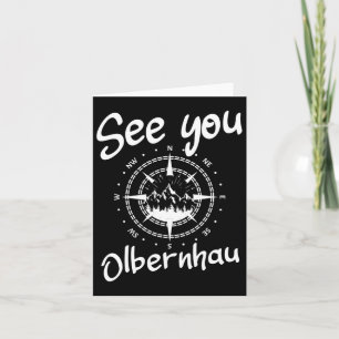 See You Hiking Olbernhau Germany Vacation Ski Comp Card