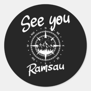 See You Hiking Ramsau Germany Vacation Ski Comp Classic Round Sticker