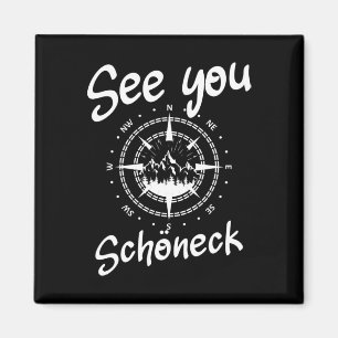 See You Hiking Schöneck Germany Vacation Ski Comp Magnet