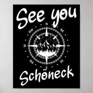 See You Hiking Schöneck Germany Vacation Ski Comp  Poster
