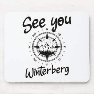 See You Hiking Winterberg Germany Vacation Ski Com Mouse Pad