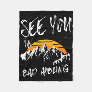See You In Bad Aibling Germany Vacation Ski Fleece Blanket