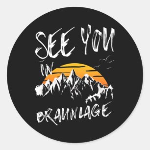 See You In Braunlage Germany Vacation Ski Classic Round Sticker