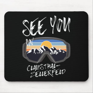 See You In Clausthal-zellerfeld Snowboarding Vacat Mouse Pad