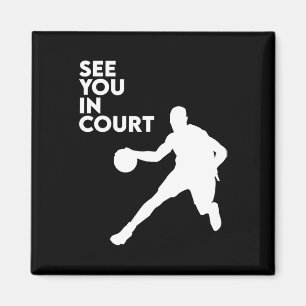 See You In Court Eat Sleep Sketll Player Hoop Moti Magnet