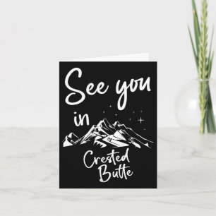 See You In Crested Butte Usa Vacation Ski 1 Card