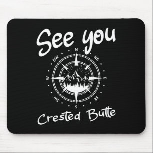 See You In Crested Butte Usa Vacation Ski Comp Mouse Pad