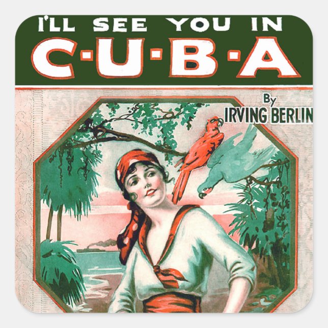 See You In Cuba Square Sticker (Front)