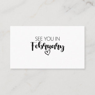 See You In February Pregnancy Announcement