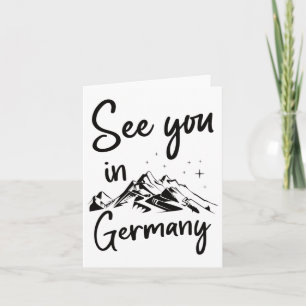 See You In Germany Hiking Vacation Ski 1  Card